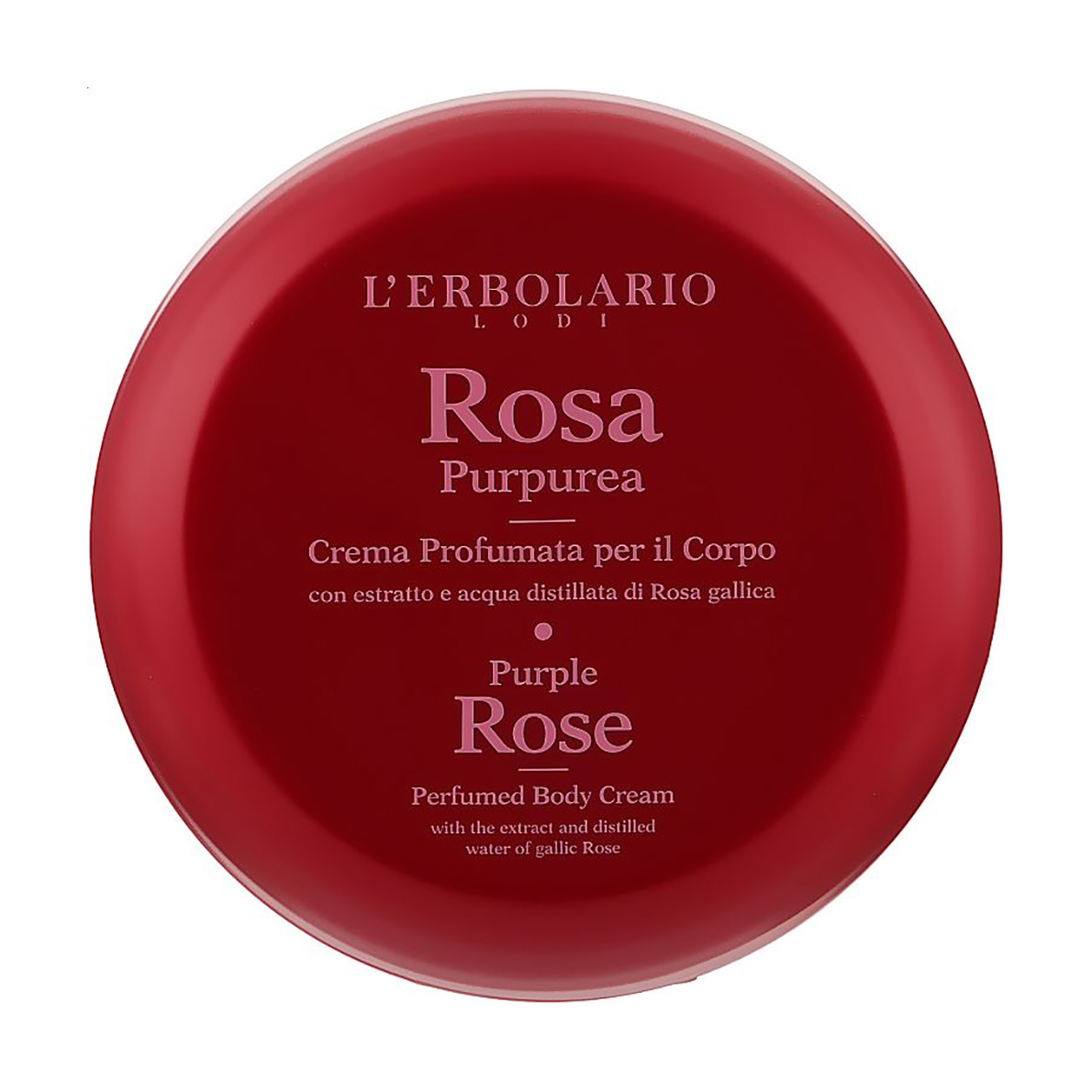 Ароматизований крем для тіла L'Erbolario Purple Rose Perfumed Body Cream Пурпурна троянда, 200 мл